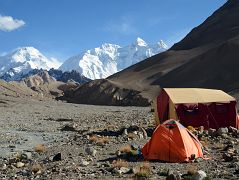 01 Gasherbrum North Base Camp 4294m In China With Gasherbrum I Hidden Peak, Gasherbrum II E, Gasherbrum II and Gasherbrum III North Faces